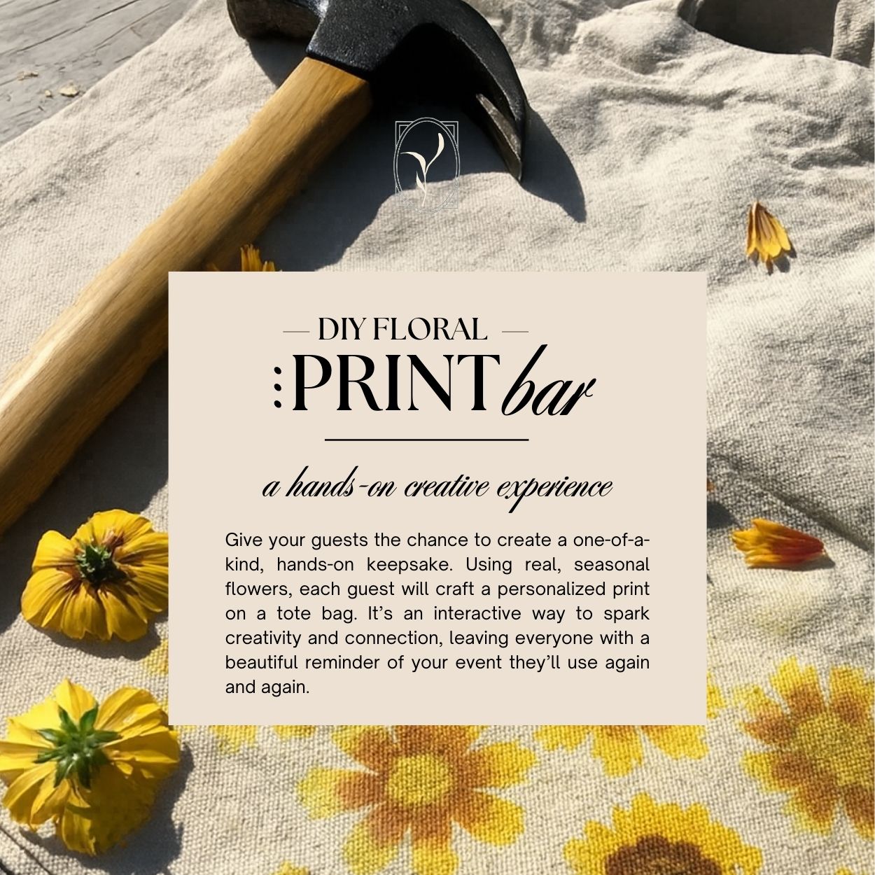 DIY FLOWER PRINT BAR