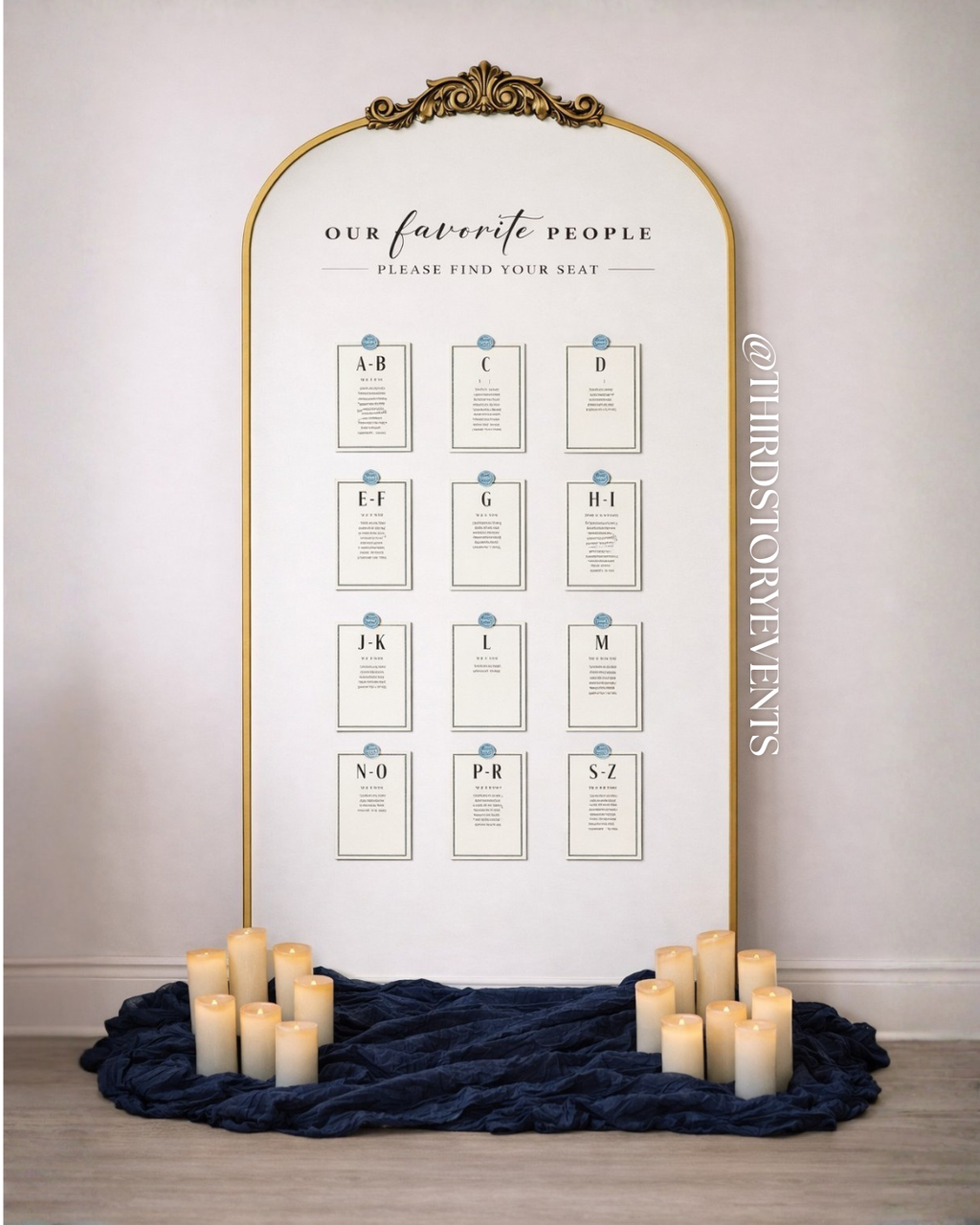 Mirror Seating Chart [SIGNAGE KIT]