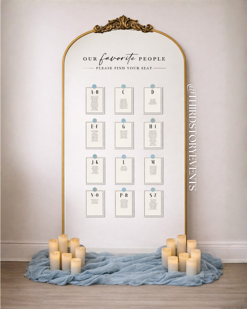 Mirror Seating Chart [SIGNAGE KIT]