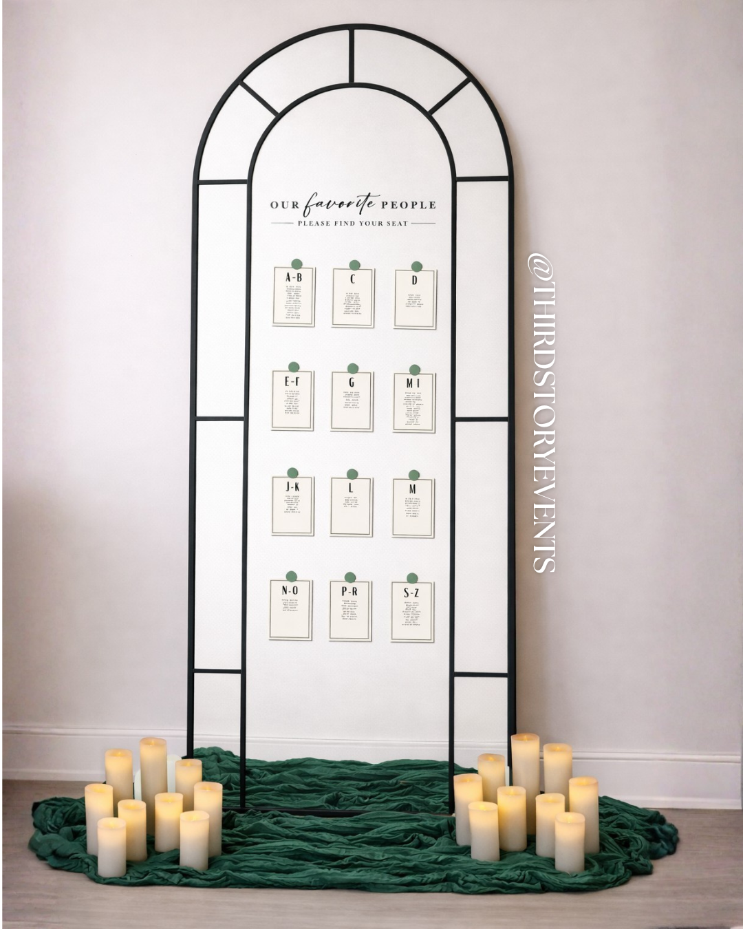 Mirror Seating Chart [SIGNAGE KIT]
