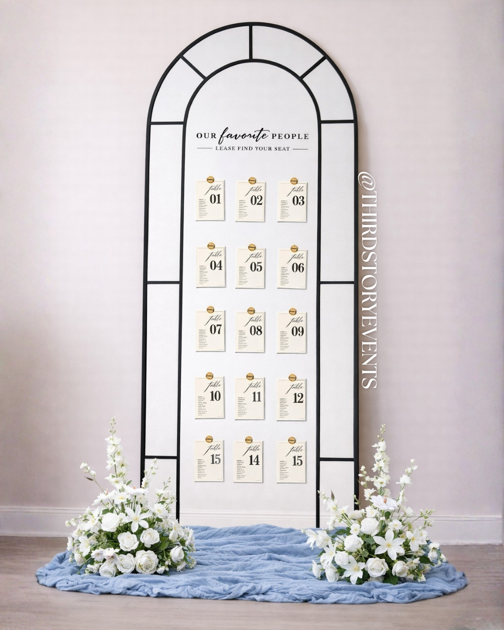 Mirror Seating Chart [SIGNAGE KIT]
