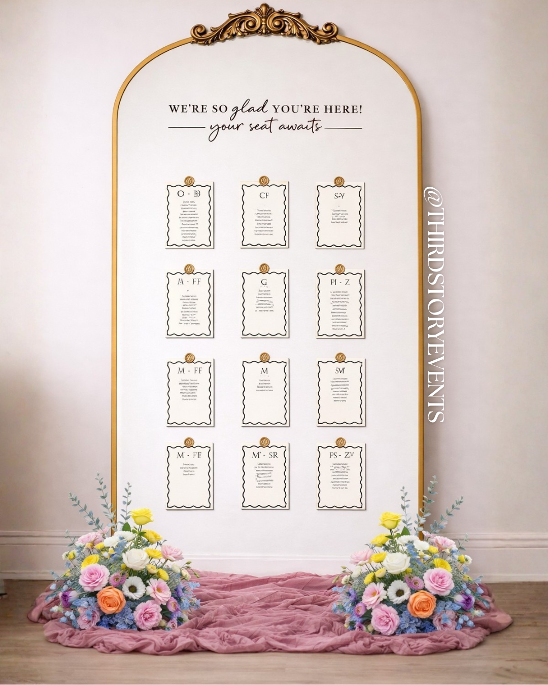 Mirror Seating Chart [SIGNAGE KIT]