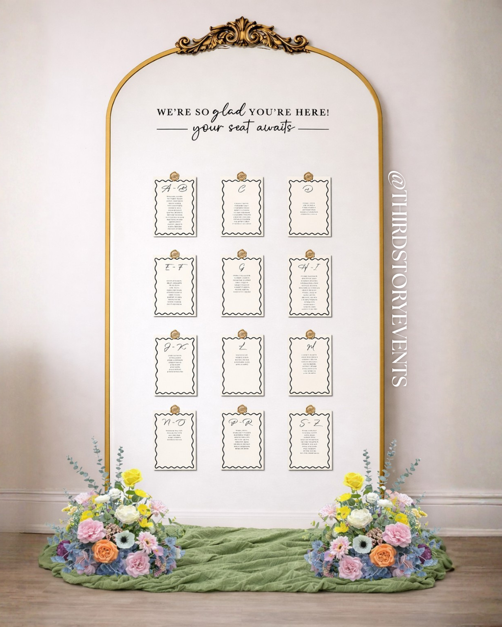 Mirror Seating Chart [SIGNAGE KIT]
